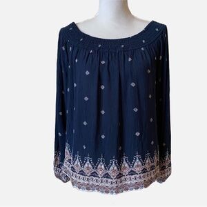 NWT Cape Juby Long Sleeve Boho Blouse Medium